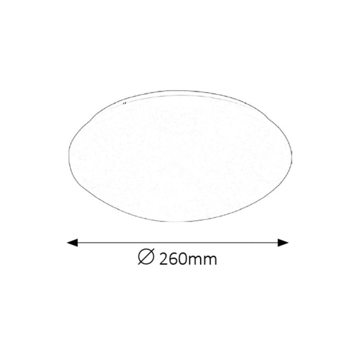 Rabalux Lucas rund LED-loftslampe, hvid, 12 W, 3434