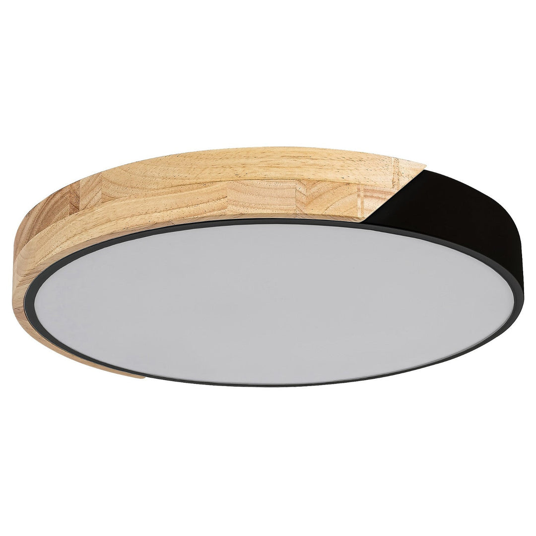Rabalux Maple 3528 loftlampe, sort mat, 24 W, metal og træ