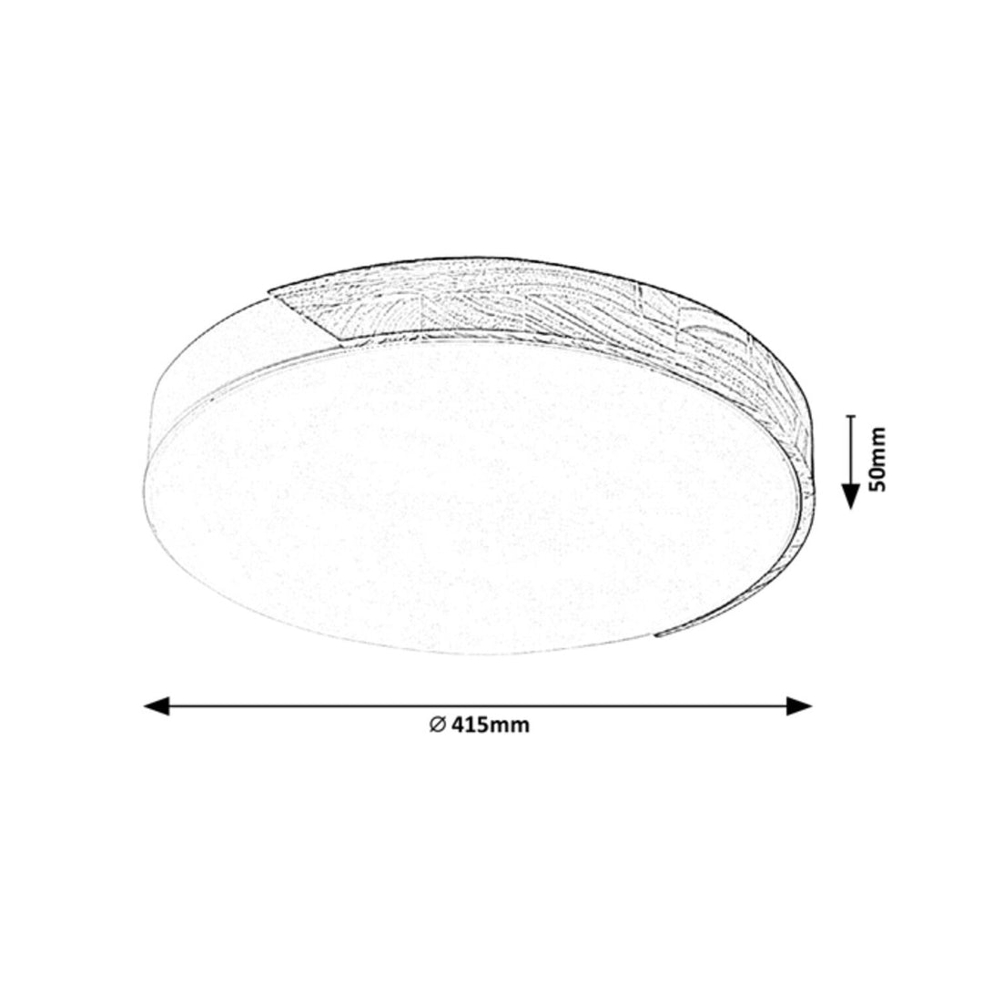Rabalux Maple 3528 loftlampe, sort mat, 24 W, metal og træ
