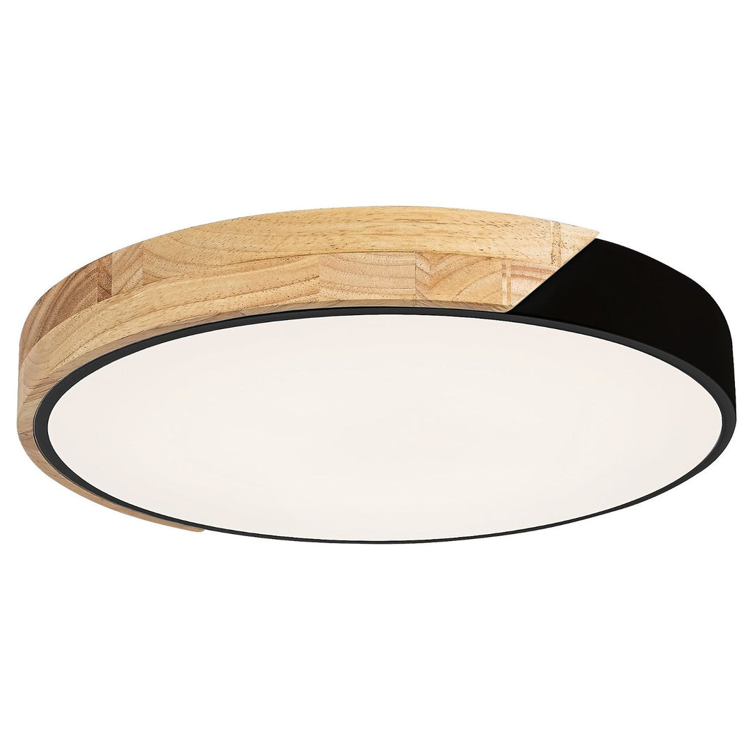 Rabalux Maple 3528 loftlampe, sort mat, 24 W, metal og træ