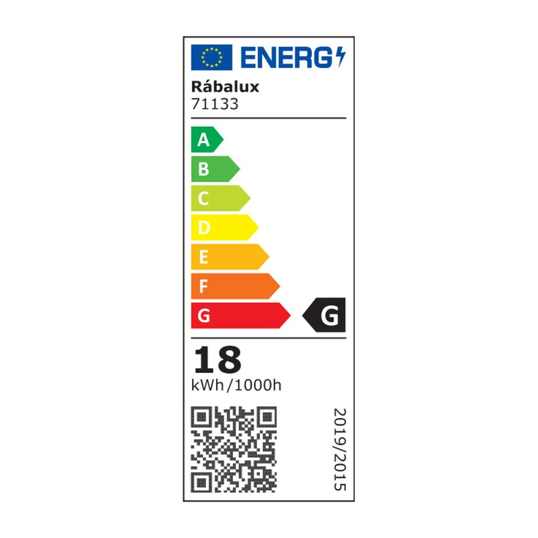 Rabalux Lucas 71133 rund loftslampe 18W bevægelses- og lyssensor