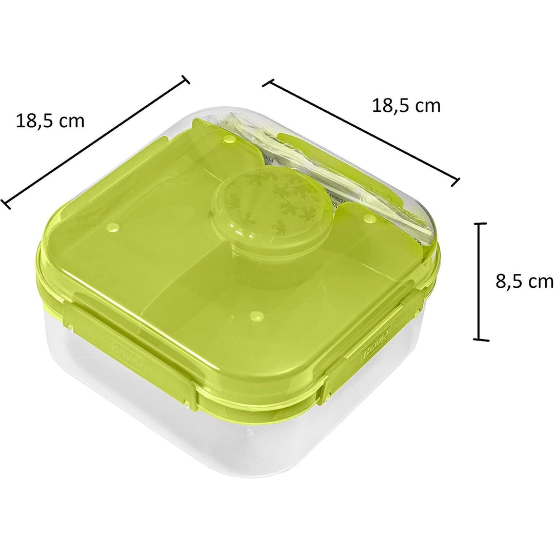 BranQ LIDO madkasse 185 x 85 mm – grøn/gennemsigtig