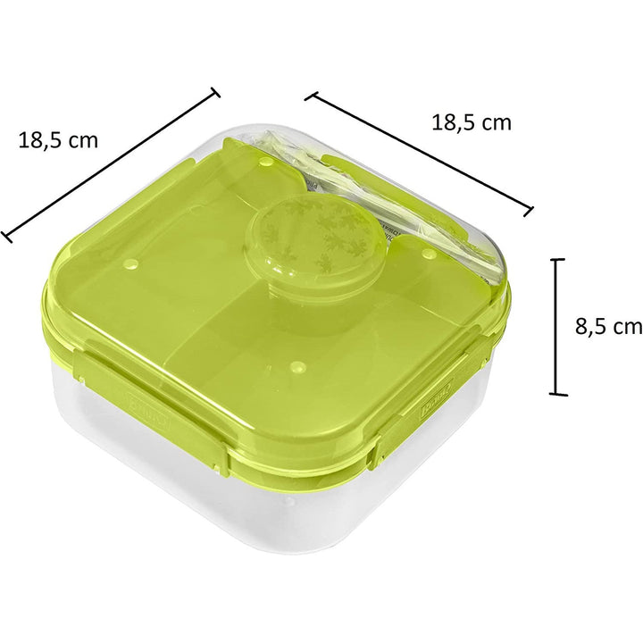 BranQ LIDO madkasse 185 x 85 mm – grøn/gennemsigtig