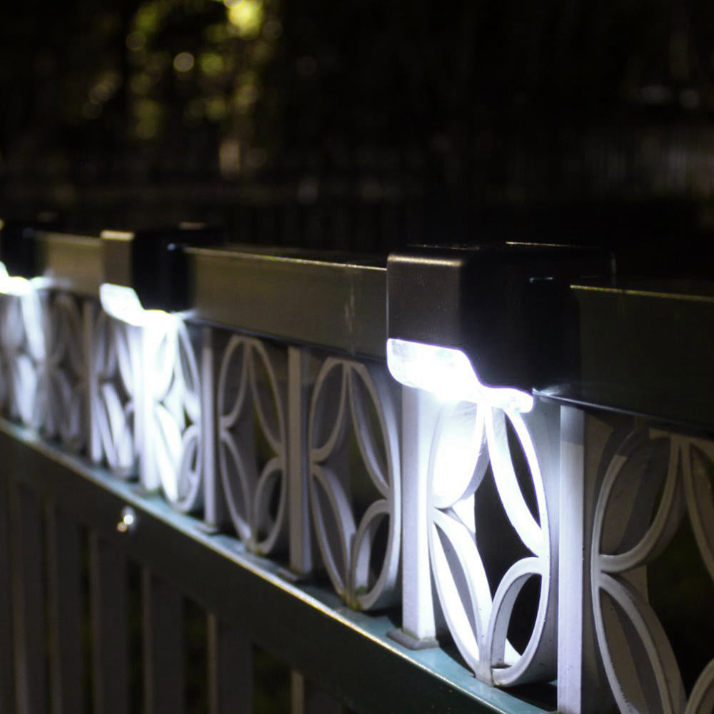 8x solcellelampe til trapper LED Maclean IP44, 4000K, Ni-MH 100 mAh, 80x45x45mm, skumringssensor MCE319