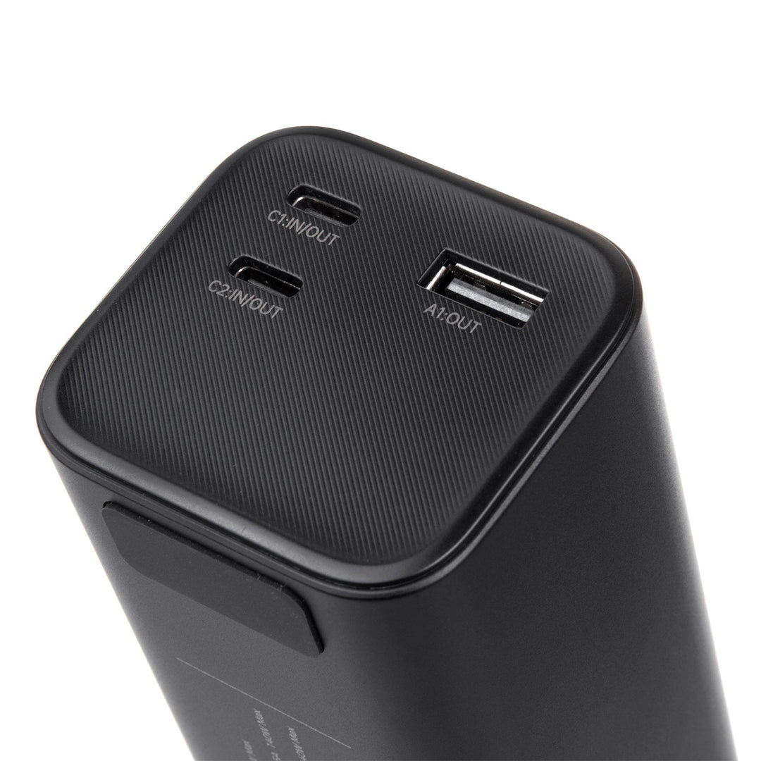 Mobil batteri Power Bank Maclean, 24600 mAh, Power Delivery (PD) 140 W, hurtig/superhurtig opladning, 88,56 Wh, 2x Type-C, USB, MCE335