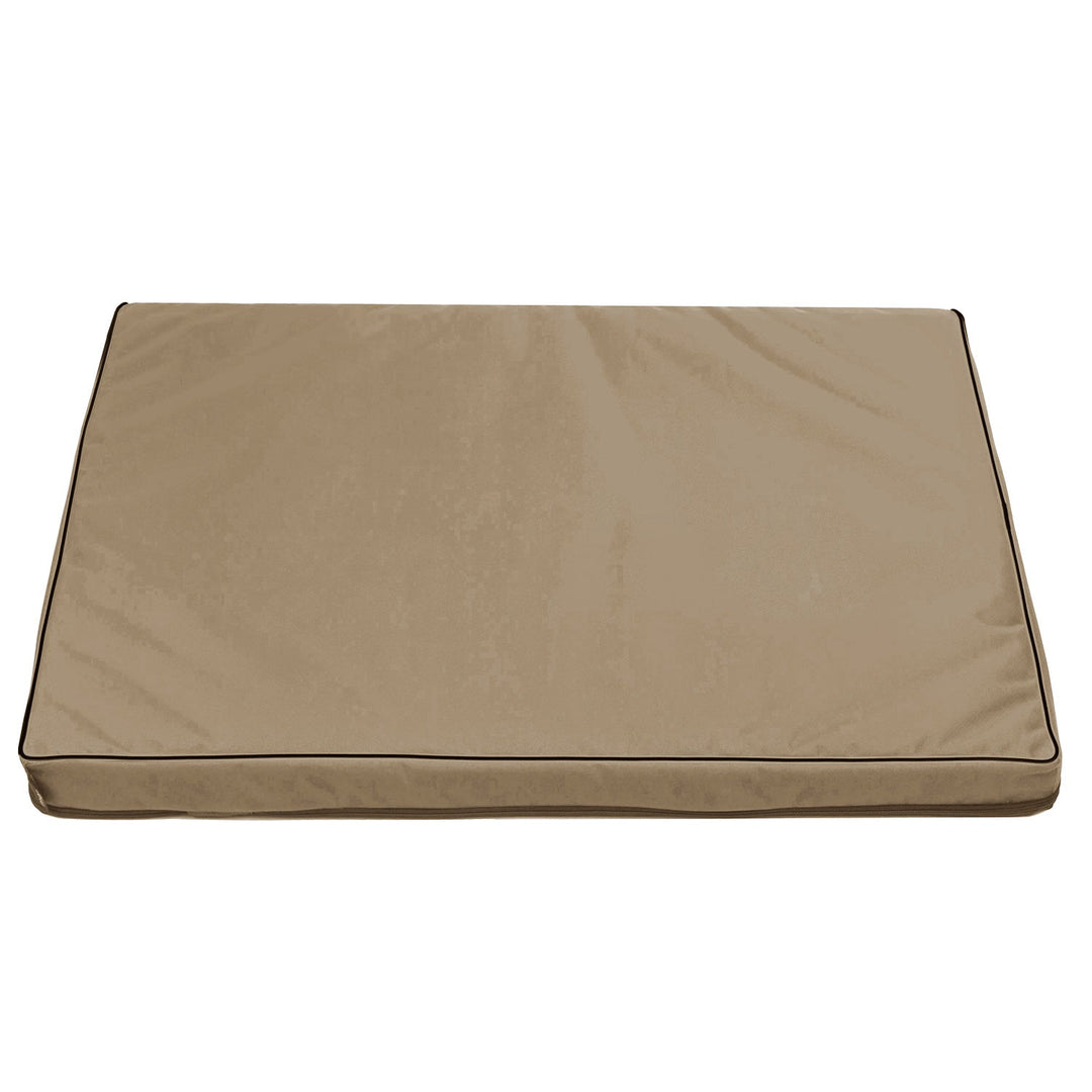 Vigo Standard madras til hunde og katte, 80 x 60 x 5 cm, beige med sort kant