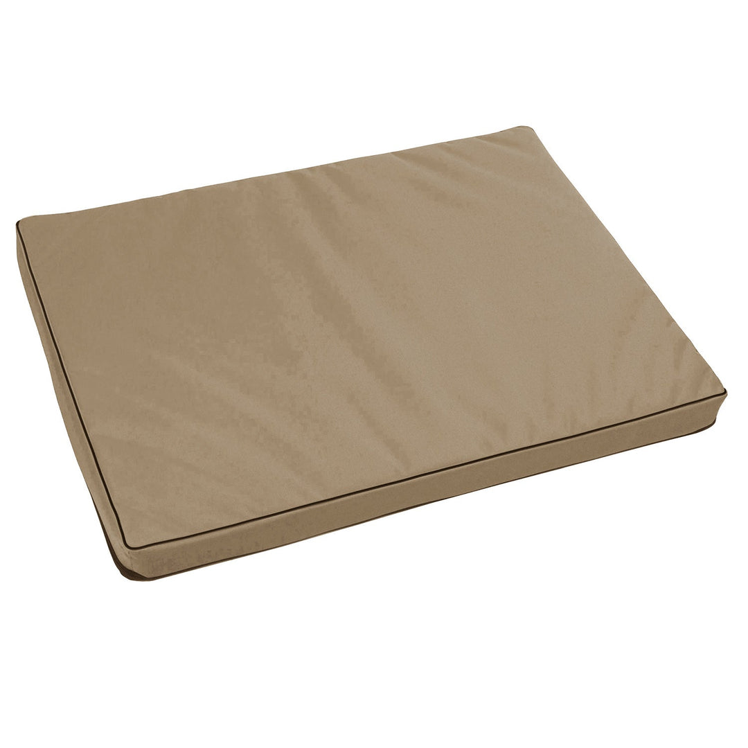 Vigo Standard madras til hunde og katte, 80 x 60 x 5 cm, beige med sort kant