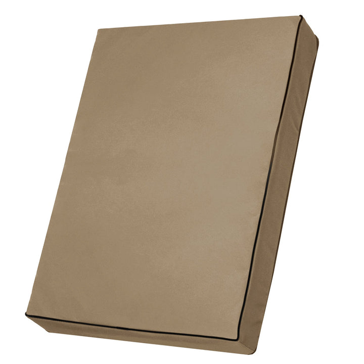 Vigo Standard madras til hunde og katte, 80 x 60 x 5 cm, beige med sort kant