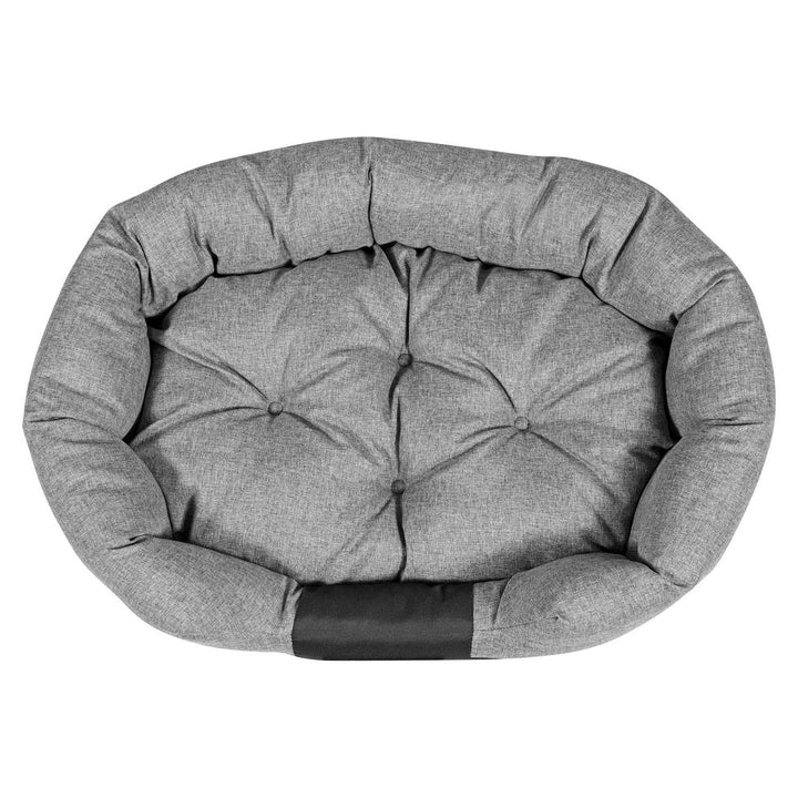 Oval hundeseng fra AIO 75 x 50 cm vandtæt grå CODUOWAL75/50C-SZ