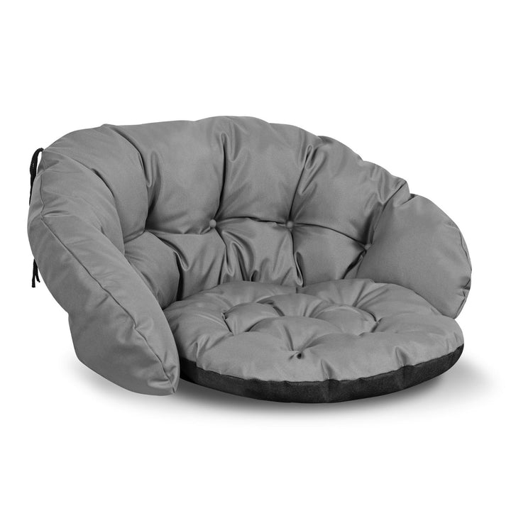Sæt med havepuder 2x 122x40 cm + 1x 190x40 cm vandtæt grå