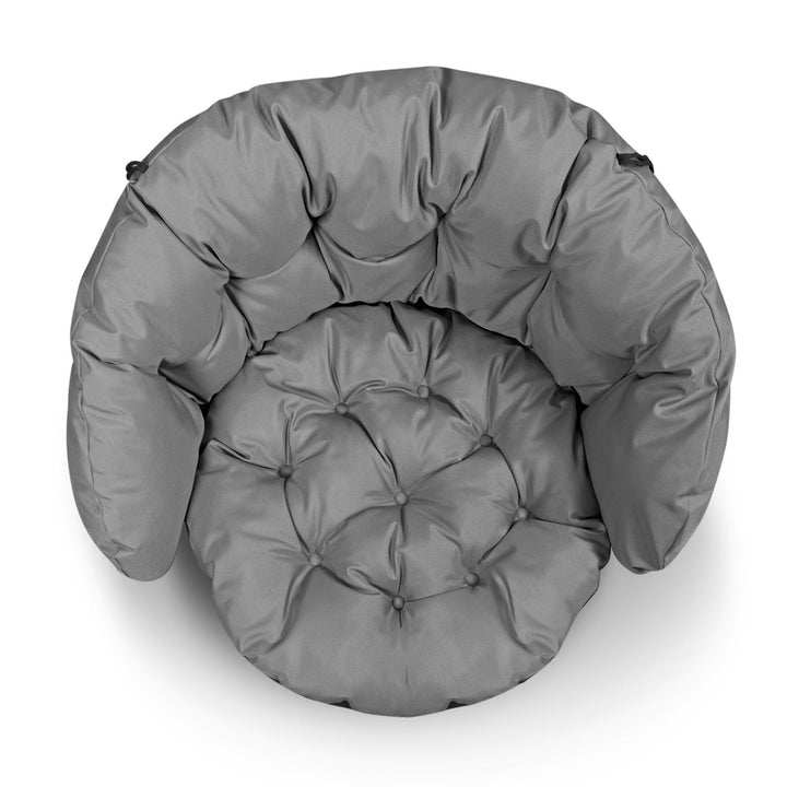 Sæt med havepuder 2x 122x40 cm + 1x 190x40 cm vandtæt grå
