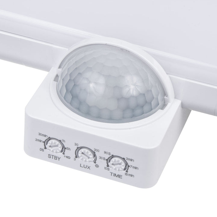 Maclean LED-lampe, husnummer, skumrings- og bevægelsessensor, dæmpbar, 20 W, IP65, neutral farve (4000 K), 1600 lm, MCE466 W