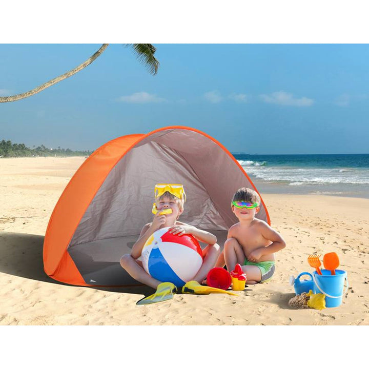 JUNIOR Pop Up Beach Tent Automatic Self Folding Waterproof Camping Sun Shade Wind Protection