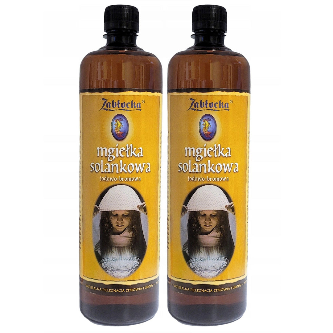 2x Zabłocka Saltvandsmist 950 ml til inhalation i inhalatorer