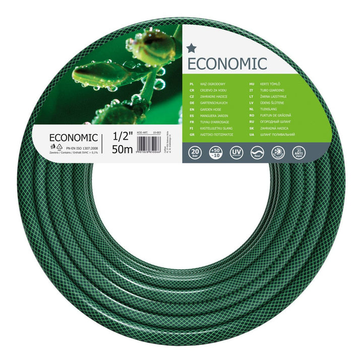 Cellfast havegrejssæt, Economic-slange 1/2'' 50 m, Aluplus-vogn 1/2'' 60 m
