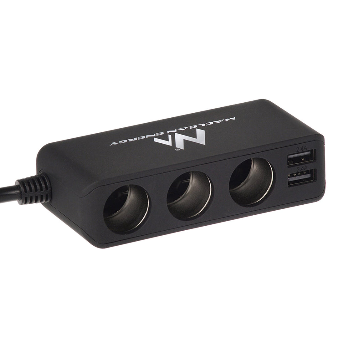 Maclean bilcigaretstikfordeler, voltmeter, 120 W