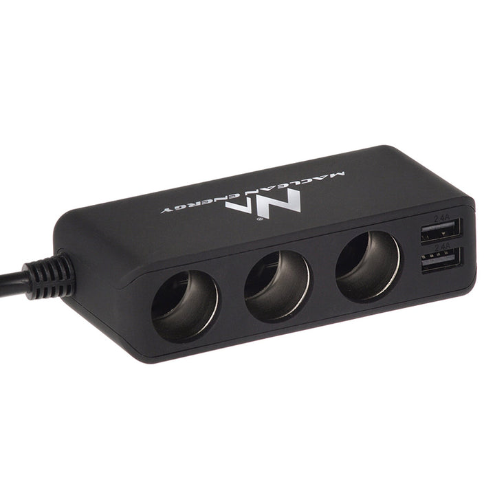 Maclean bilcigaretstikfordeler, voltmeter, 120 W