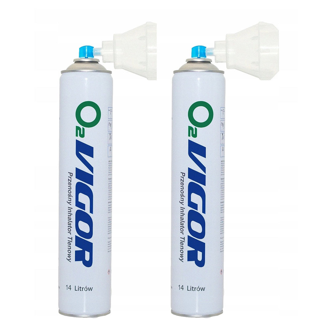 Inhalationsilt i dåse 99 % O2 14 l, lugtfri, 2 stk.