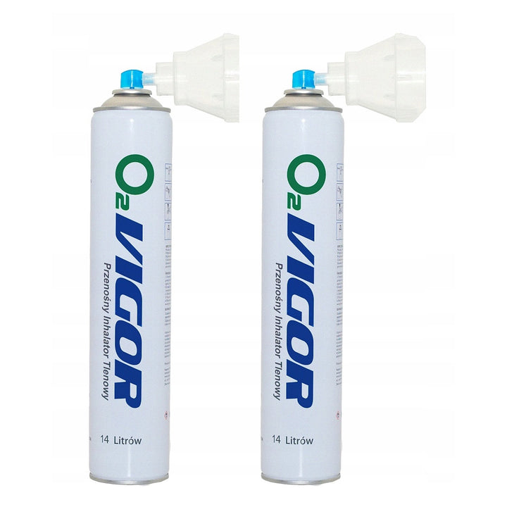 Inhalationsilt i dåse 99 % O2 14 l, lugtfri, 2 stk.