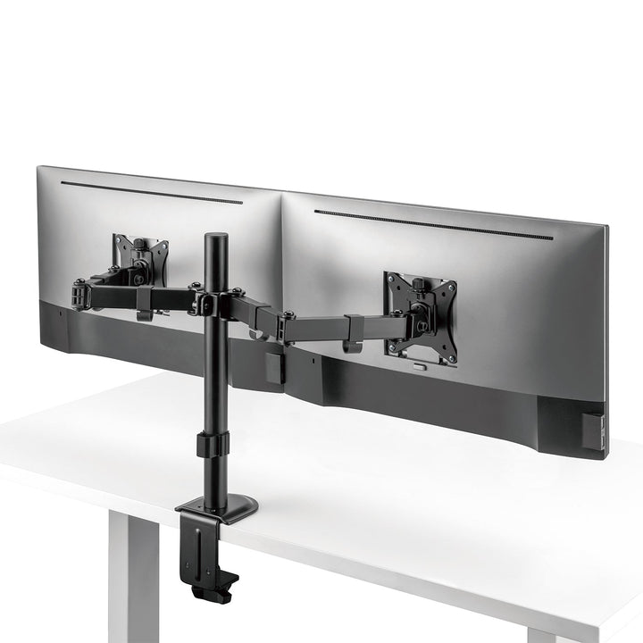 Maclean bordholder til 2 skærme, VESA 75x75 og 100x100, 17-32", 2x 9 kg, MC-754N