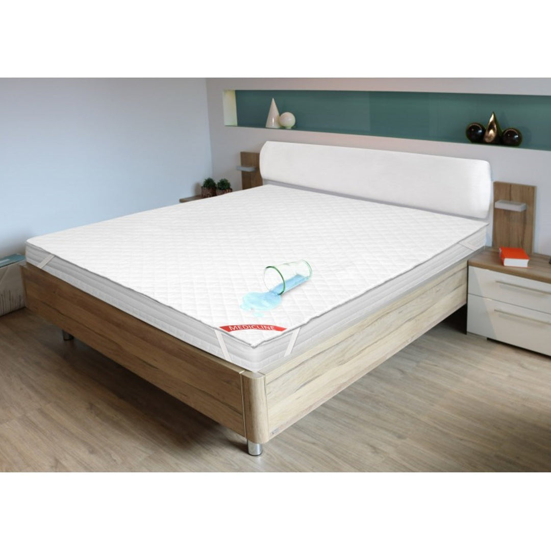 Vandtæt quiltet madrasovertræk/beskyttelse Premium AIO FACTORY 80x200cm hvid