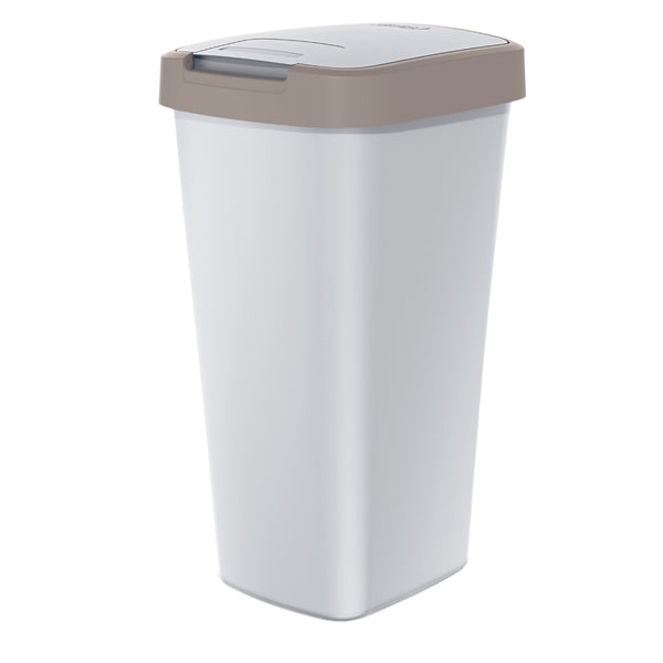 25 liters affaldsspand KEDEN COMPACTA Q NSAB25-WG5C - grå med brun ramme