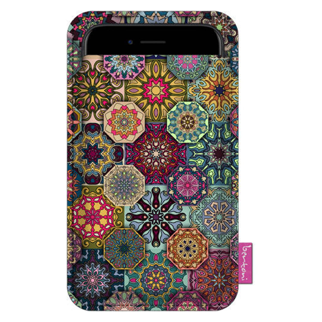 Bertoni smartphone-etui, af økologisk filt, 105 x 195 mm, Valencia-mønster, EE0024