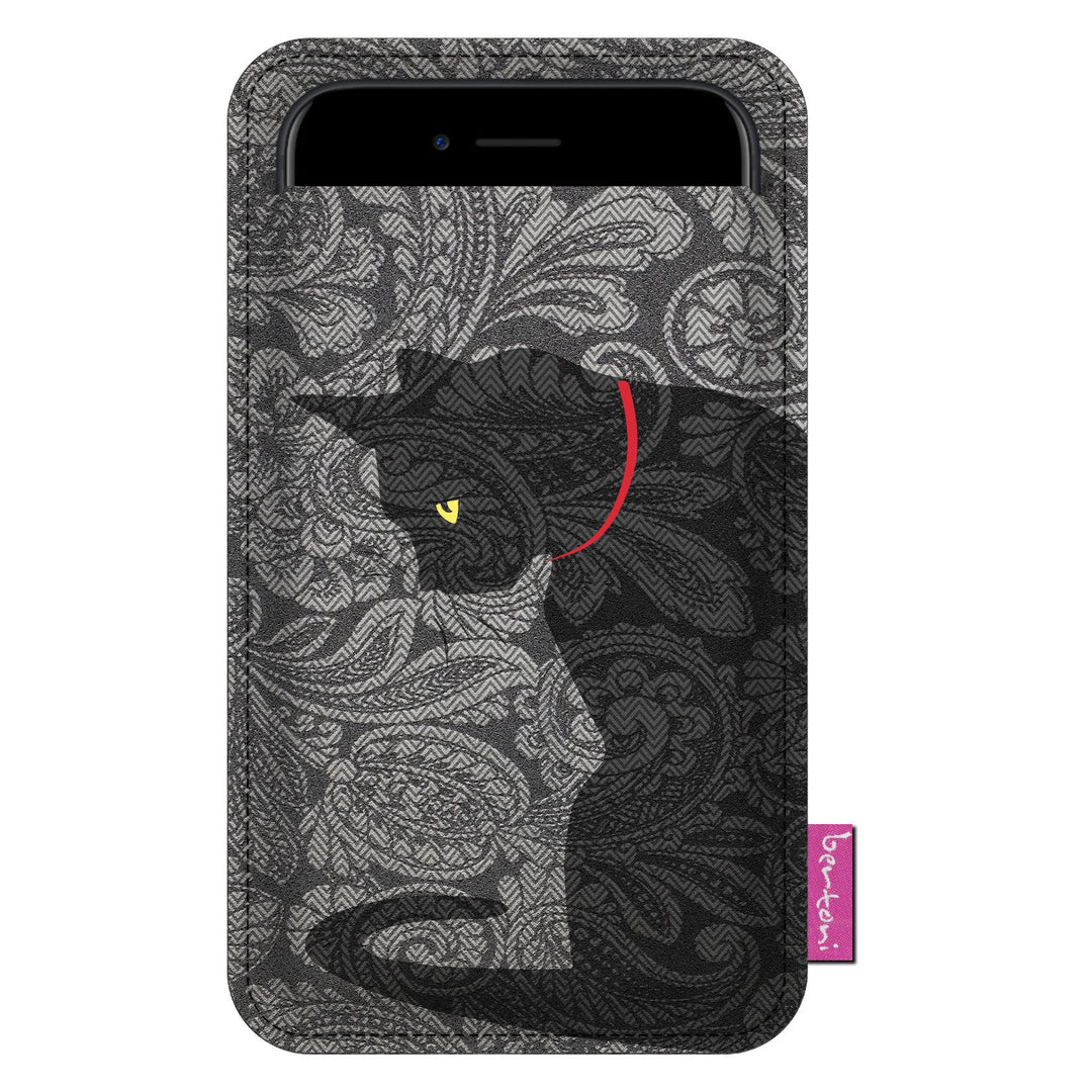 Bertoni smartphone-etui, af økologisk filt, 105 x 195 mm, mønster Kleks, EE0027