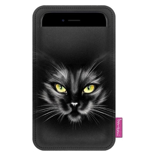 Bertoni smartphone-etui, af økologisk filt, 105 x 195 mm, mønster Nero, EE0033
