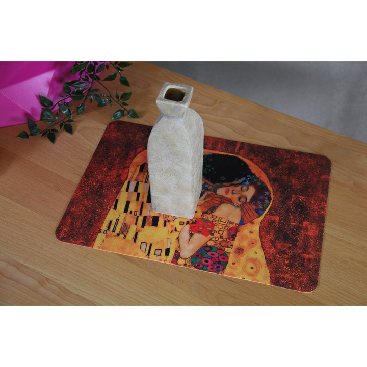 Dekorativ bordskåner eller skrivebordsunderlag, filt, 29x42 cm, kys, Bertoni