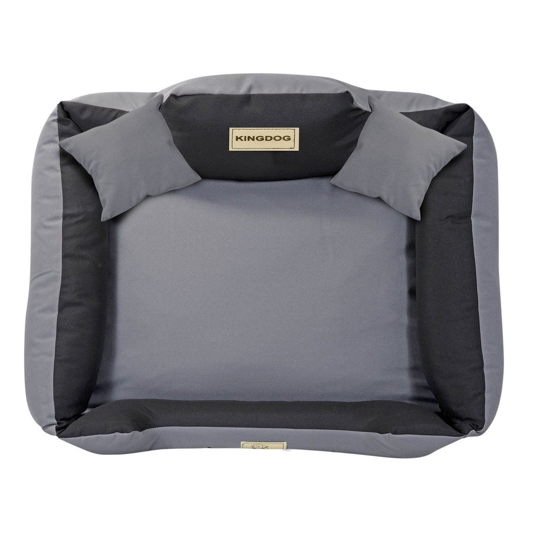 Hundeseng KINGDOG KINMIC75/65C-SZ 75x65 cm grå-sort