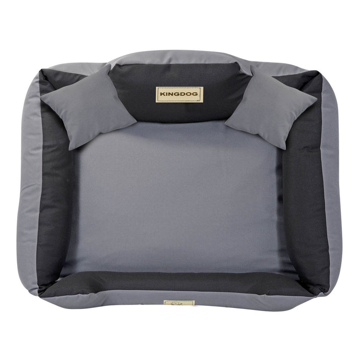 Hundeseng KINGDOG KINMIC100/75C-SZ 100x75 cm grå-sort