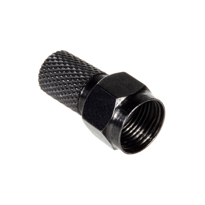 Maclean satellitstik, TV-system, RG5.9, RG6, 6,8 mm, nikkel med pakning, professionel, sort, MCTV-903 100 stk.