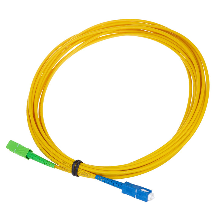 Patchkabel fiberoptisk kabel Maclean, SC/APC-SC/UPC SM 9/125 LSZH, singlemode, længde 3 m, simplex, G657A2, MCTV-402