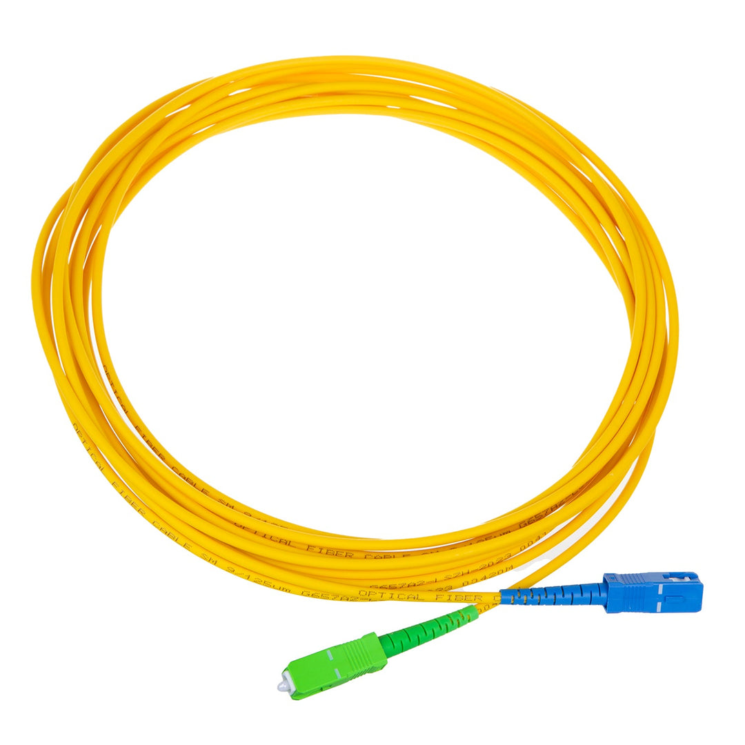 Patchkabel fiberoptisk kabel Maclean, SC/APC-SC/UPC SM 9/125 LSZH, singlemode, længde 5 m, simplex, G657A2, MCTV-403