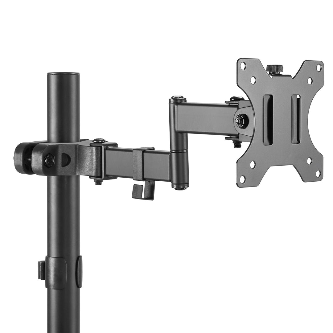Monitorholder til rør/stolpe 28-60 mm Maclean, dobbelt foldbart arm, 17-32'', 8 kg maks., MC-984