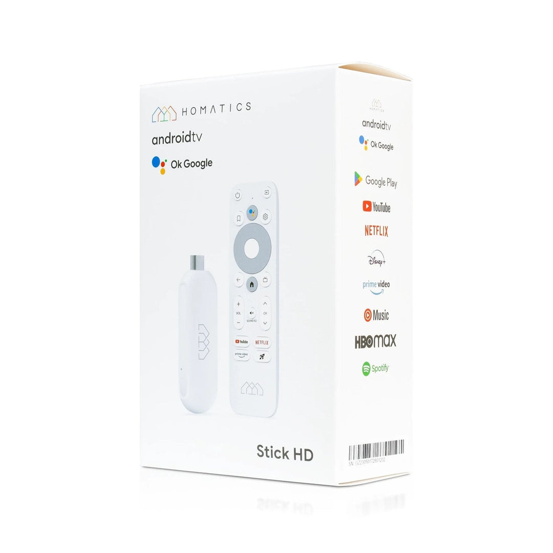 Homatics medieafspiller, Android TV 11, 32 GB, 1 GB RAM, Stick HD