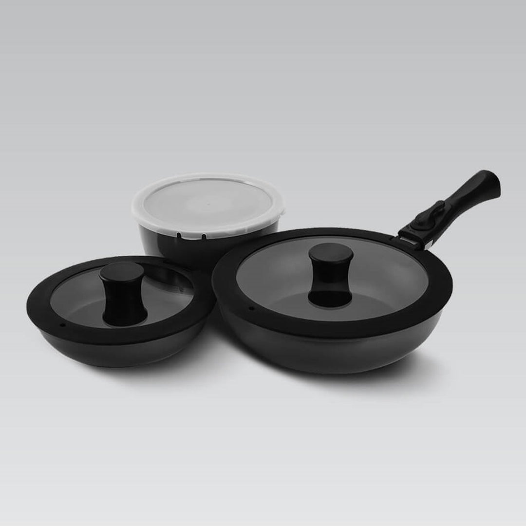 7-delt Maestro-pande-sæt, non-stick belægning, aftageligt håndtag, MR-4800-7
