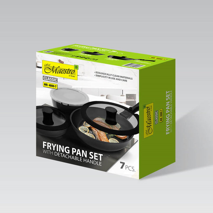7-delt Maestro-pande-sæt, non-stick belægning, aftageligt håndtag, MR-4800-7