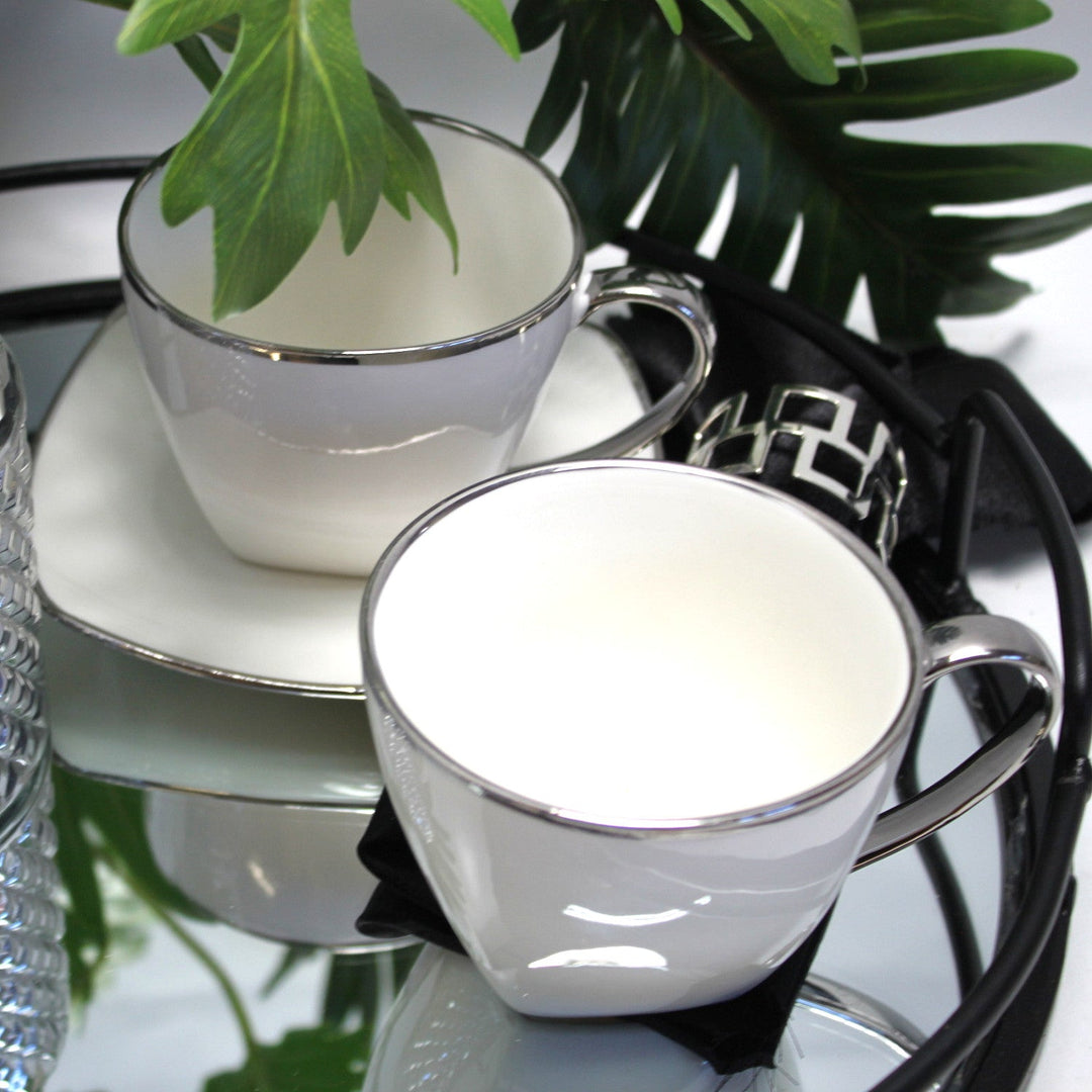 Sæt porcelænskopper til kaffe Queen Isabell W23SV60-06358