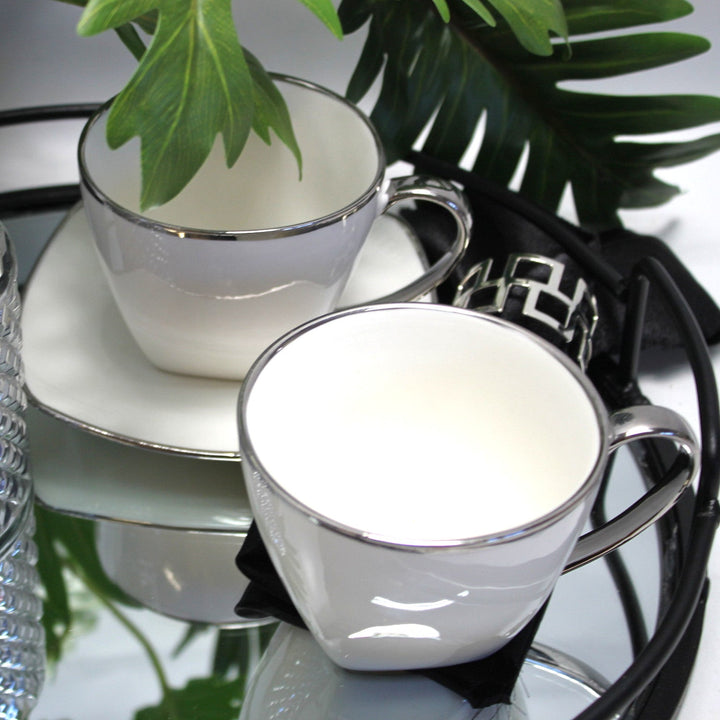Sæt porcelænskopper til kaffe Queen Isabell W23SV60-06358