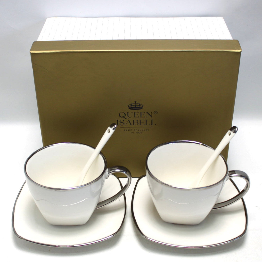 Sæt porcelænskopper til kaffe Queen Isabell W23SV60-06358