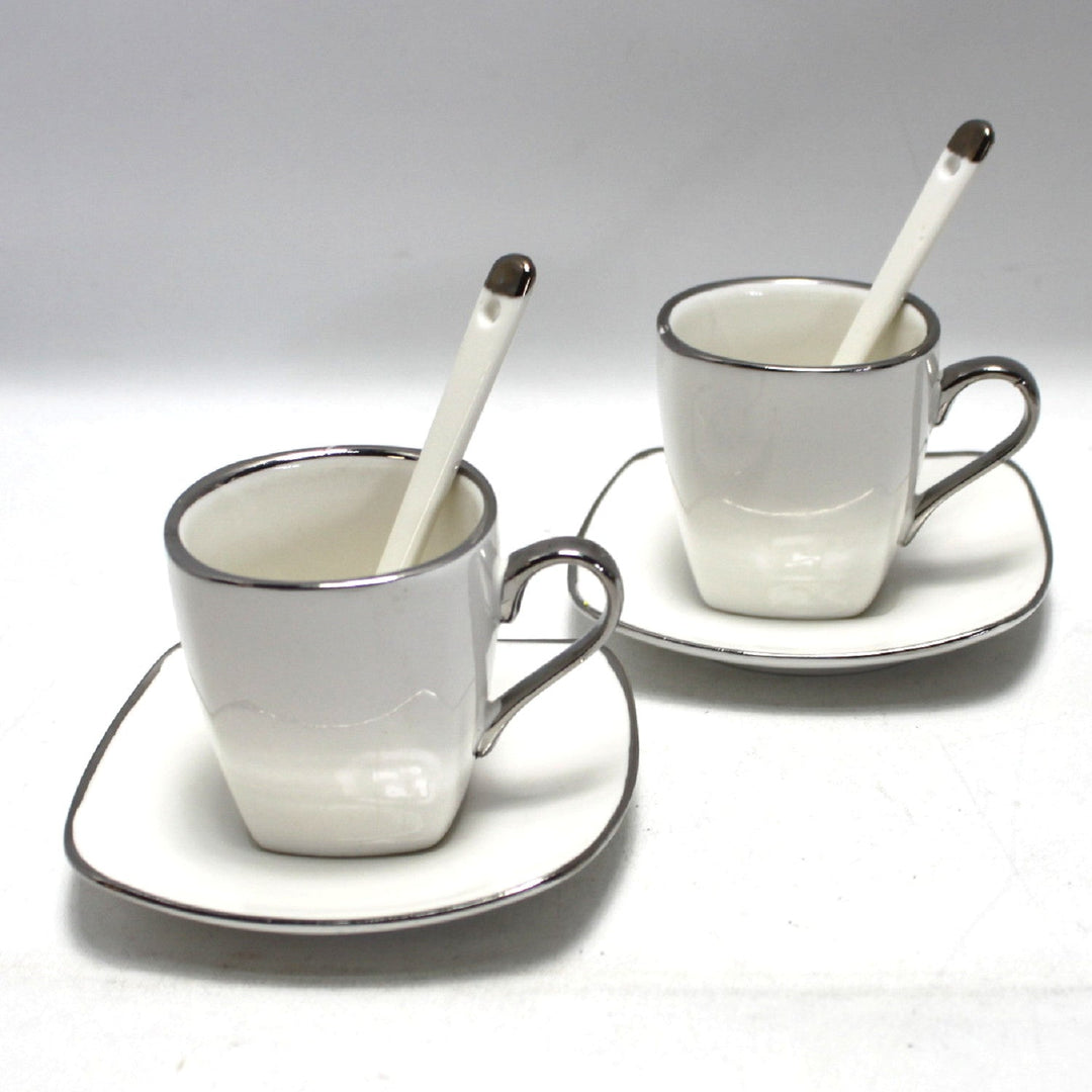 Espressokopper i porcelæn med underkopper Queen Isabell W23SV06-06471