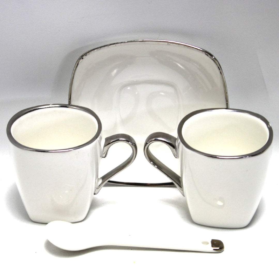 Espressokopper i porcelæn med underkopper Queen Isabell W23SV06-06471