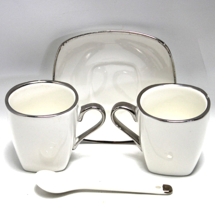 Espressokopper i porcelæn med underkopper Queen Isabell W23SV06-06471