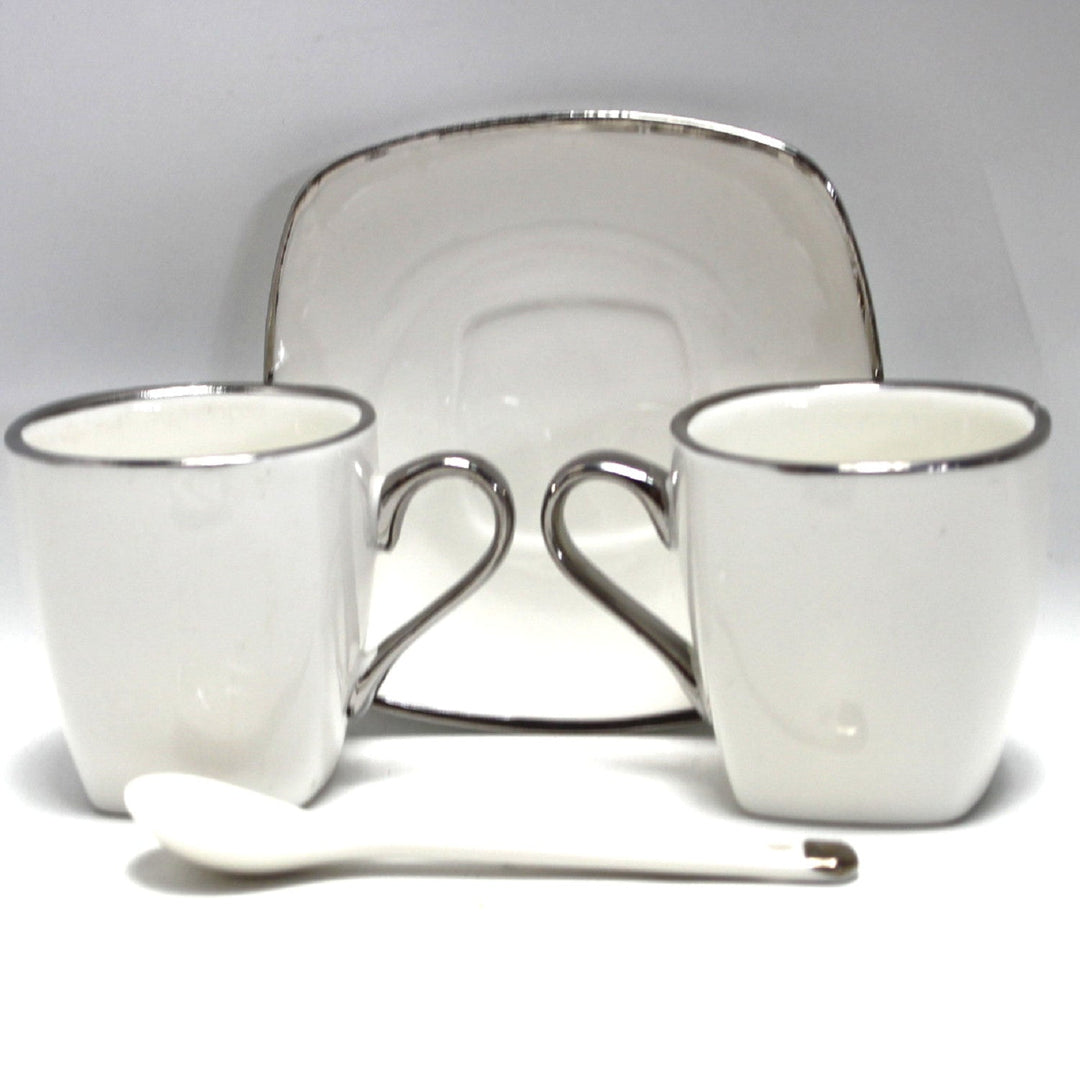 Espressokopper i porcelæn med underkopper Queen Isabell W23SV06-06471