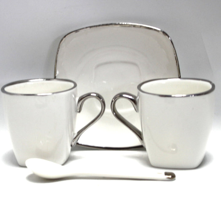 Espressokopper i porcelæn med underkopper Queen Isabell W23SV06-06471