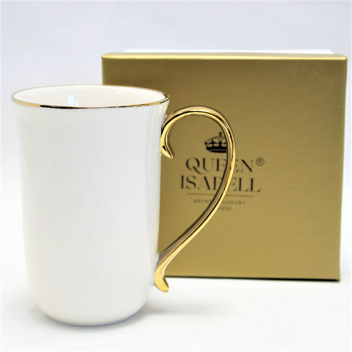 Stor kaffekop i porcelæn 400 ml Queen Isabell W23GD59-06426