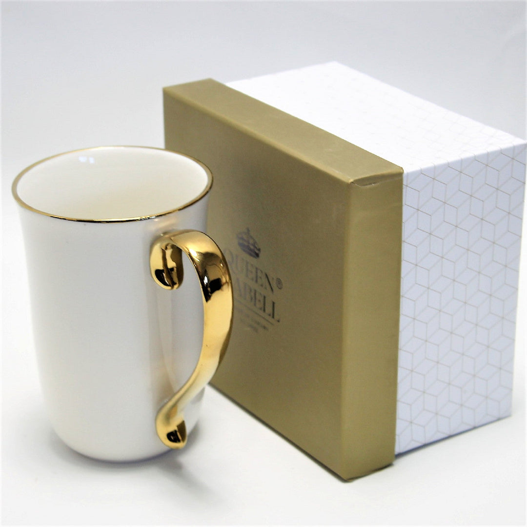 Stor kaffekop i porcelæn 400 ml Queen Isabell W23GD59-06426