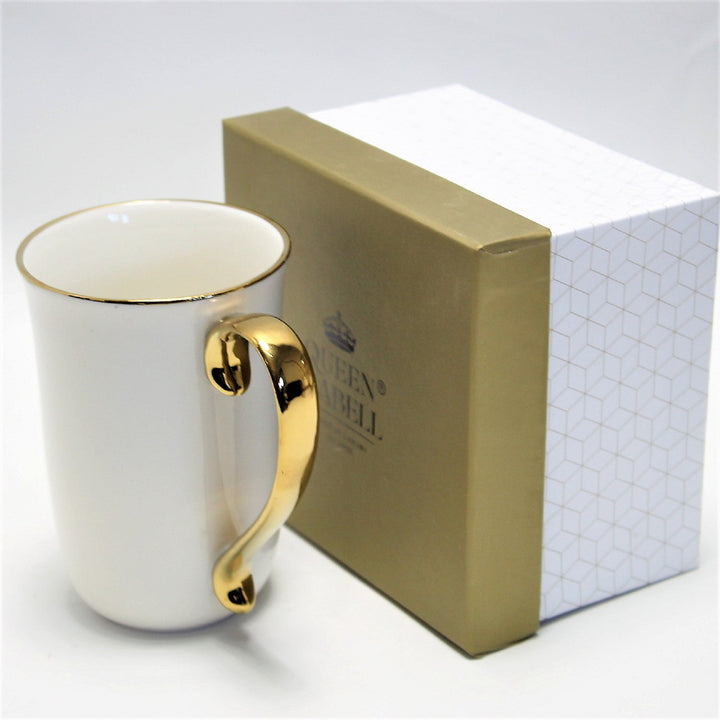 Stor kaffekop i porcelæn 400 ml Queen Isabell W23GD59-06426